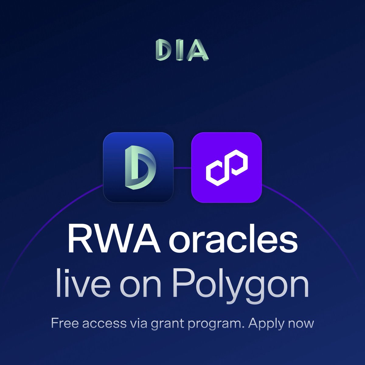 Trustless RWA Oracles Now Live on <a href="/0xPolygon/">Polygon</a>

DIA has now integrated its verifiable oracle infrastructure for 1,000+ RWAs on one of the leading Ethereum L2 scaling solutions.

Every RWA price feed is fully auditable from source to smart contract.

🧵