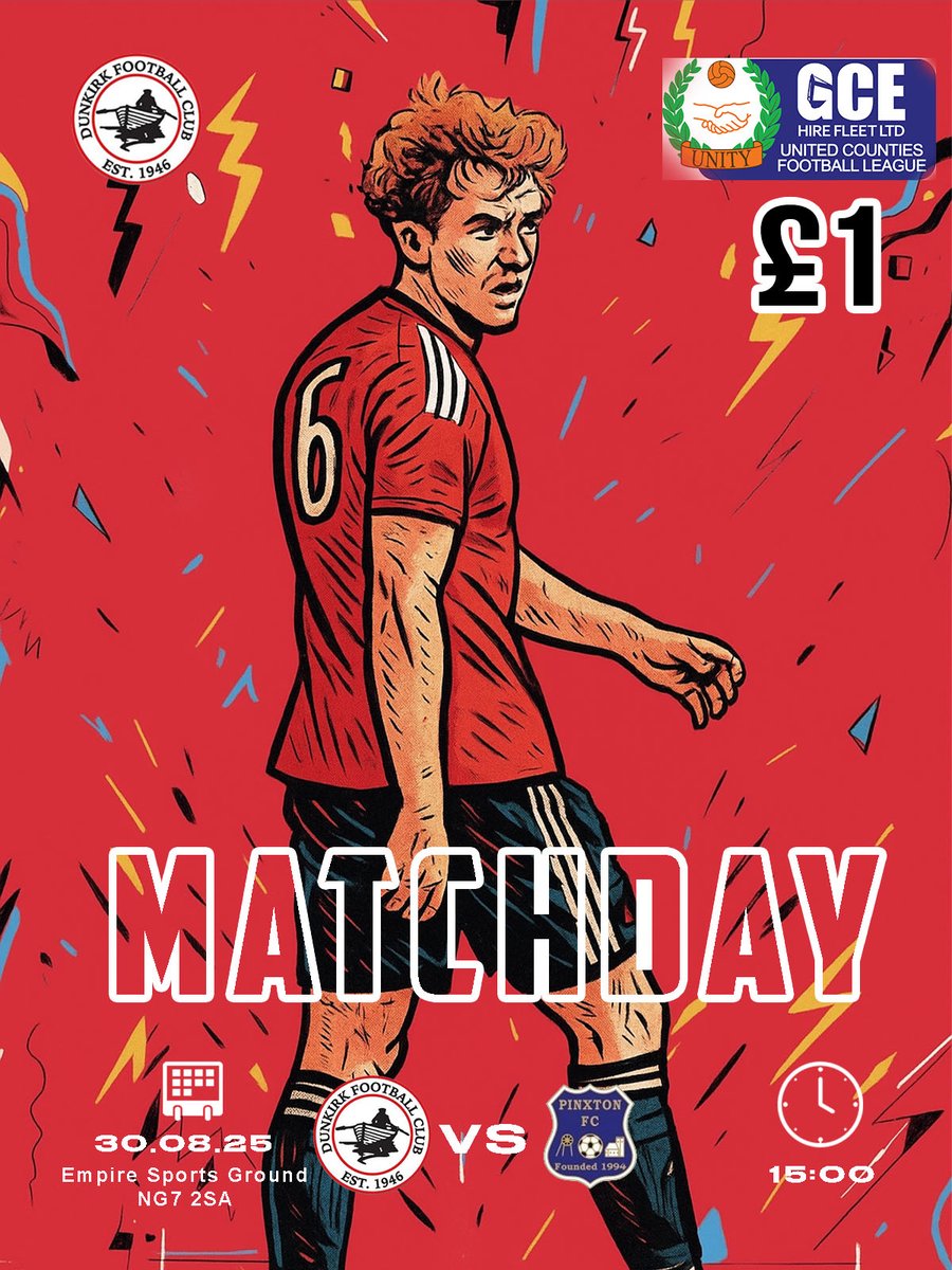 This Saturday we welcome <a href="/pinxtonfc1/">Pinxton FC</a> to the Empire Sports Ground for our next <a href="/utdcos/">UCL</a> league game, with no <a href="/NFFC/">Nottingham Forest</a> game, you can still get you red shirt Trentside Fix with us, <a href="/Official_NCFC/">Notts County FC</a> are also away... Pop along and see us. ⚽️🍺🍔

Bar and Kitchen open