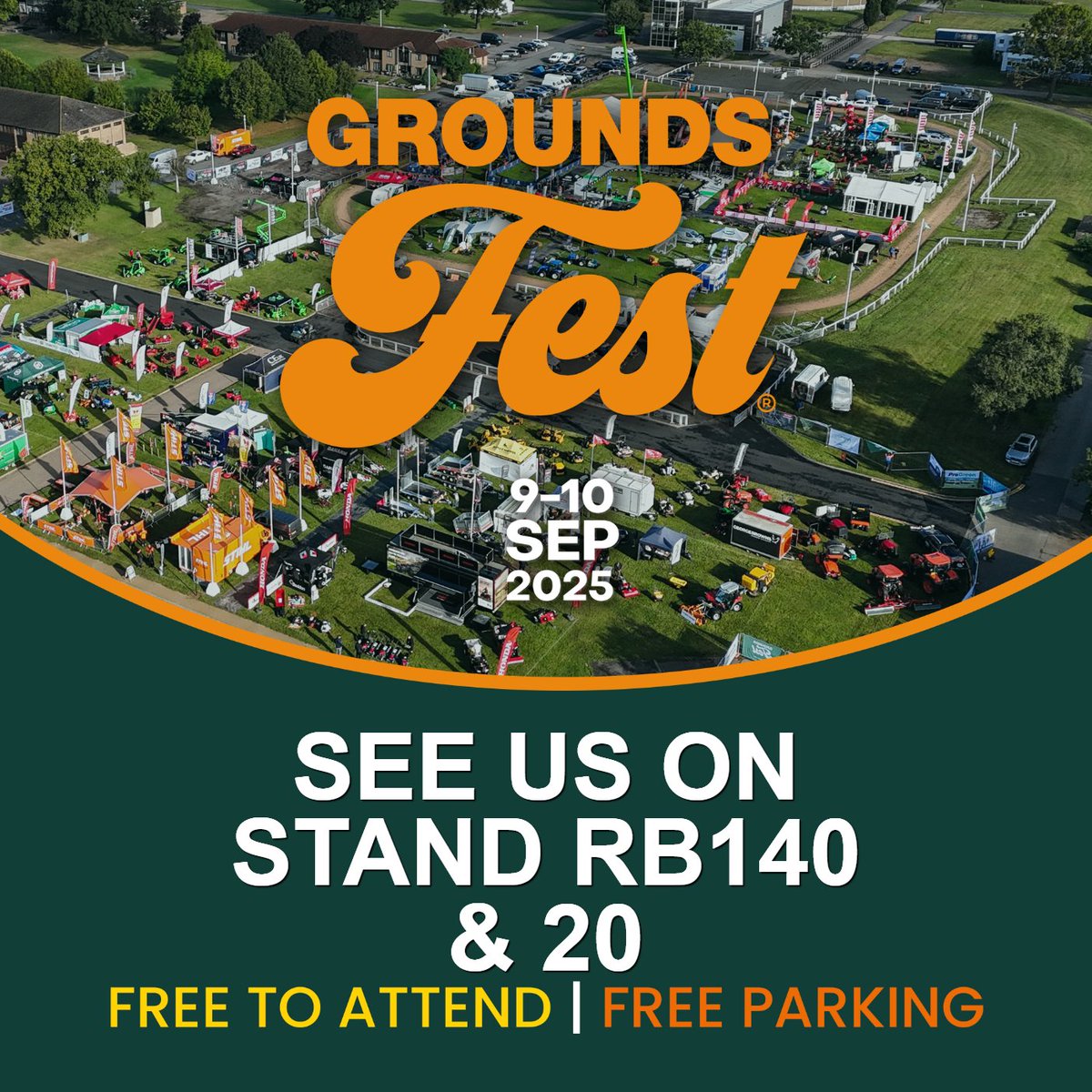 OriginAmenity's tweet image. Not long to go until @GroundsFest 2025 opens it doors!

#OriginAmenitySolutions is proud to have two stands at the event, where we will be showcasing our #linemarking and wider #GroundsManagement ranges too.

Registration for the event is still open, simply click the link below…