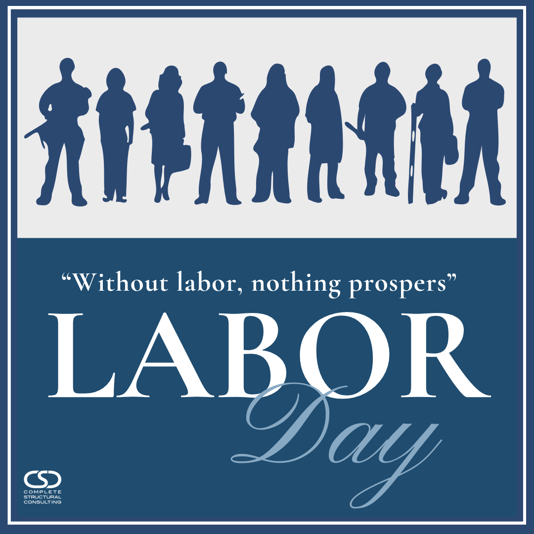 CompStructural's tweet image. All CSC offices will be closed on Labor Day. Wishing you a safe and restful holiday!
