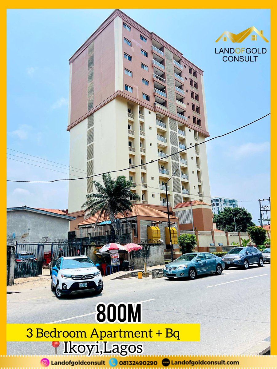 LandofgoldC's tweet photo. 3 BEDROOM APARTMENT + BQ FOR SALE - 800M -IKOYI, LAGOS.

☎️ 08132490290

#Newlywed #lekkirealtor #luxuryhomes #lekkihomes #explore #explore #landofgold #realestateforsale #luxuryproperty #houseforsaleinlekki #realestate #LekkiInLagos #LekkiRealEstate #LagosRealEstate #LekkiHomes https://t.co/dc7OkGJKAX