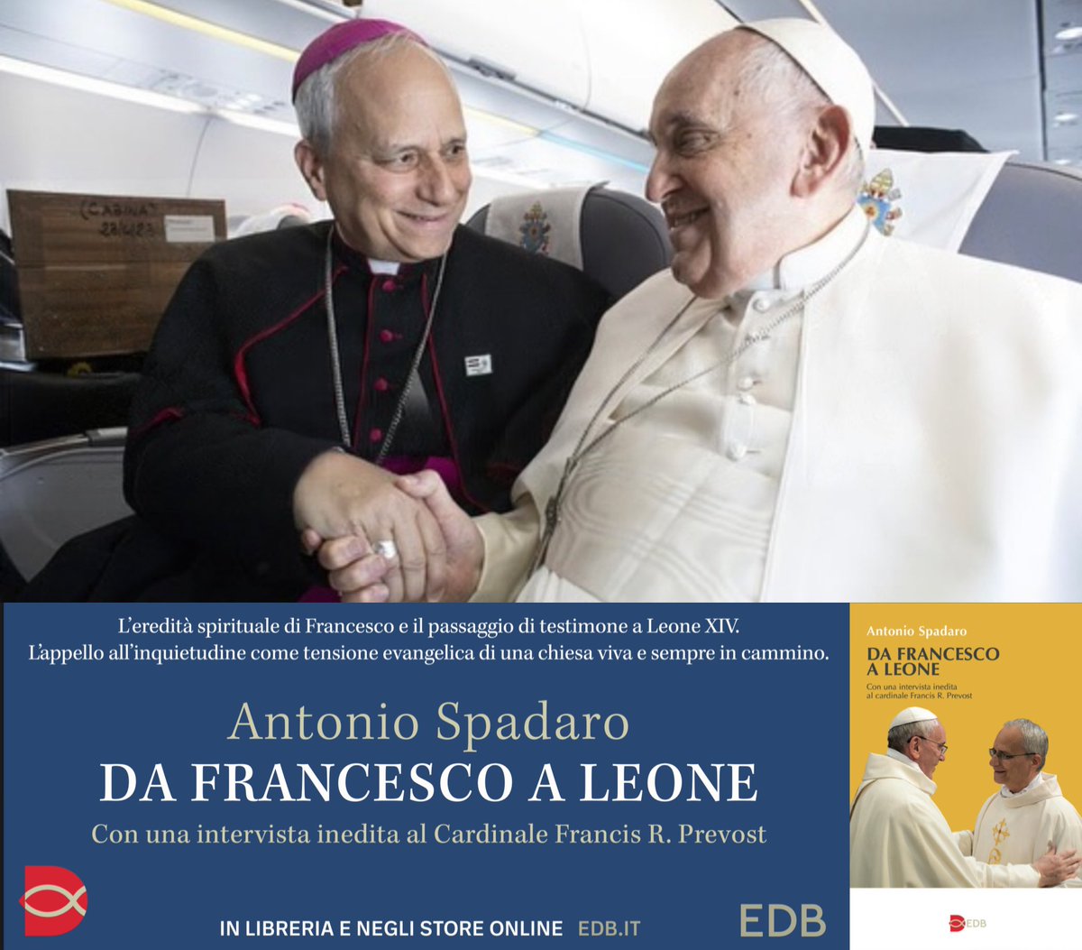 antoniospadaro's tweet photo. #PapaLeoneXIV da cardinale ha detto di #PapaFrancesco: “Papa Francesco dice a tutti: ‘Ci sono già molte persone che #condannano, non abbiamo bisogno di questo. Abbiamo bisogno di persone, e soprattutto di ministri, che possano vivere ed esprimere e offrire agli altri la misericordia, il perdono e la #guarigione di Dio. È di questo che si tratta’. E se solo riuscissimo a capire che Francesco è esattamente questo!
Nel mio libro “Da Francesco a Leone” @Dehoniane Oggi 28 agosto lo presentiamo a Benevento (piazza Torre, 20:30).