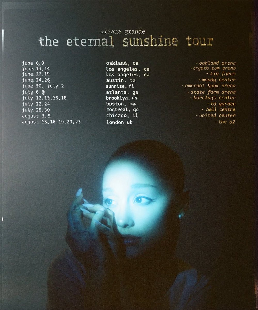 eternal sunshine world tour: we listen and we don’t judge