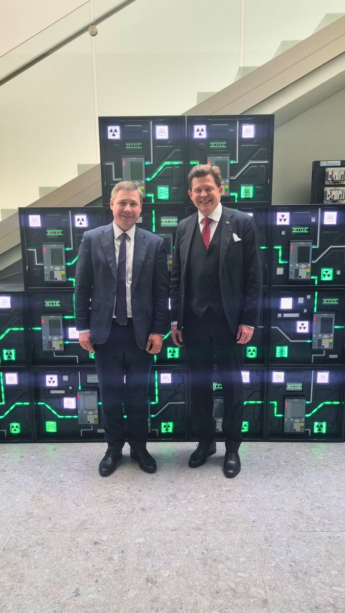 Today, we had the honour of hosting the Speaker of the Swedish Parliament, Mr. Andreas Norlén, to discuss current increasing threat levels in cyber incidents and the challenges nations face in countering them.