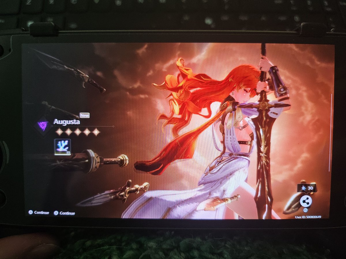 LoreleiVT23's tweet image. I GOT AUGUSTA AND HER WEAPON IN 1 TEN PULL EACH I MAIN AUGUSTA NOW AAAAAAAAAAAAAAA