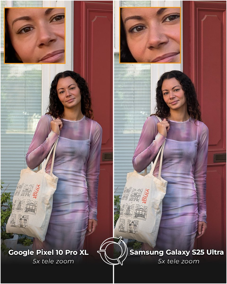 DXOMARK's tweet image. 📸 Google Pixel 10 Pro XL camera test results are in!
✅ Natural skin tones & colors
✅ Good detail in telephoto
✅ Wide dynamic range
🔗 Full test: bit.ly/4mz0NWF
#GooglePixel10ProXL #DXOMARK