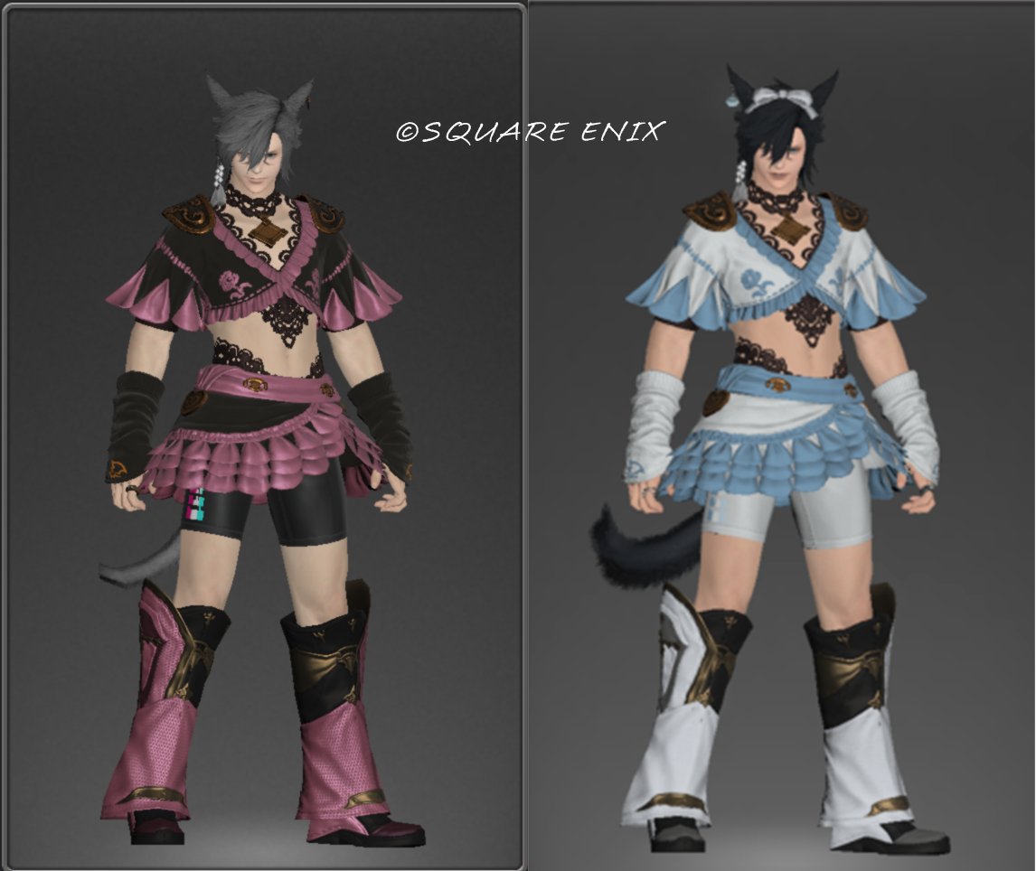 #FFXIV #FF14 #オスッテ

プリキュア装備GETできたので装備試着でプリキュアごっこした🩷🖤🤍🩵