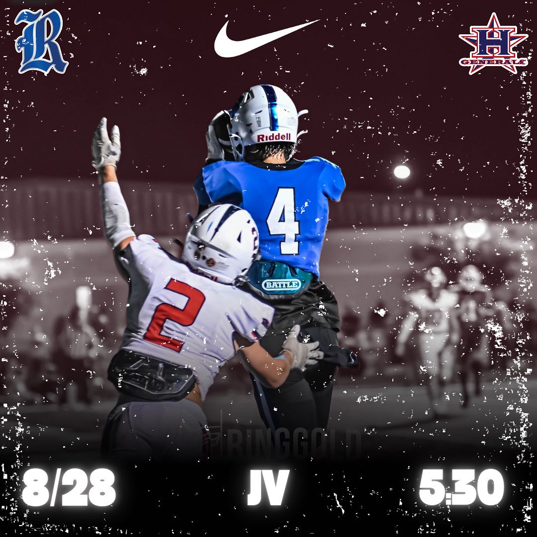 RinggoldFB's tweet photo. JV GAME DAY❕

🏟️ The DP!
🆚Heritage Generals 
⏰ 5:30 https://t.co/jtaLOb1g4D
