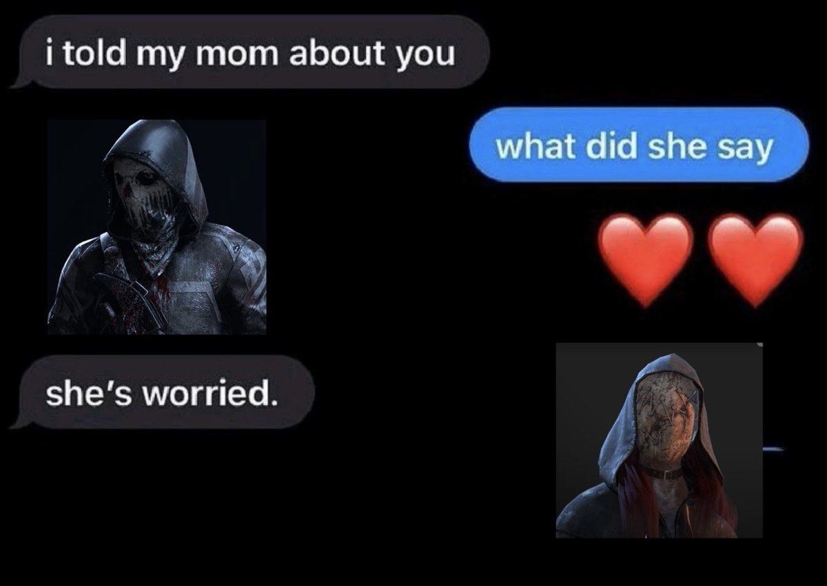 Au7umnUK's tweet photo. The legion text each other! Pt 1
#DeadbyDaylight #dbdmemes #legiondbd #susiedbd #juliedbd https://t.co/2EeO3XvbOv