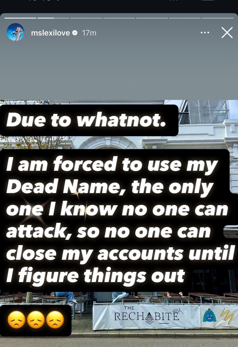 that hag forcing lexi to change her ig display name to her dead name oh she’s rotting in the deepest part of hell