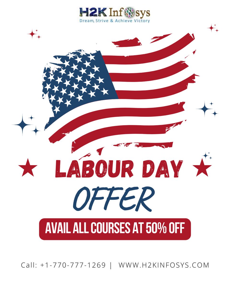 h2kinfosys's tweet image. 🔥 50% OFF ALL COURSES – Labour Day Offer at H2K Infosys!
Upskill in QA, BA, Python, Data Science & more.
Online, flexible, career-focused training 🎓
Enroll now ➡️ h2kinfosys.com
📞 +1 770-777-1269
#LabourDay #H2KInfosys #Upskill