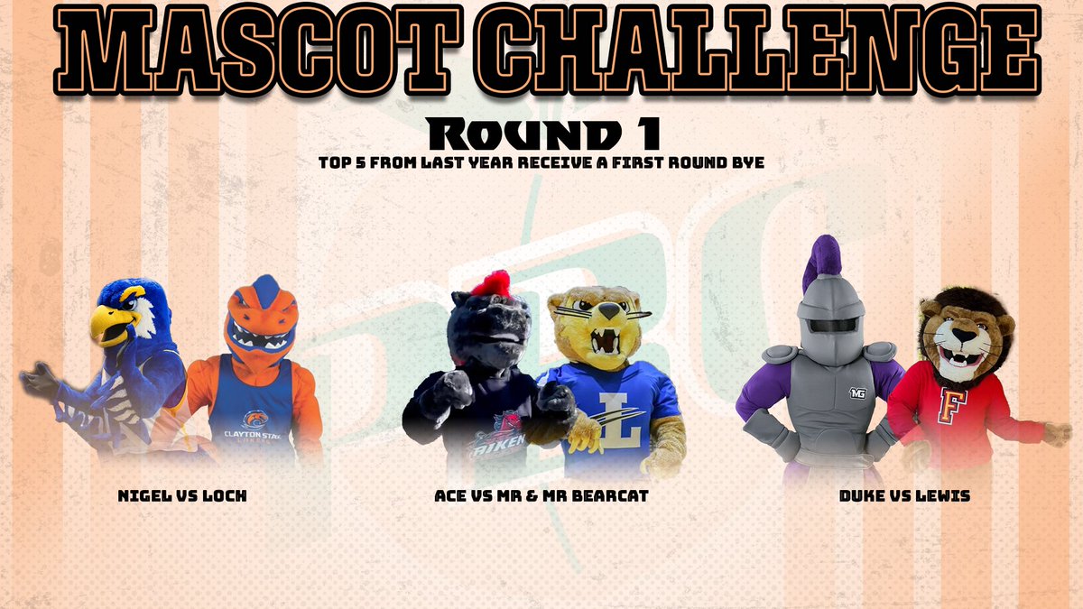 It's Mascot Challenge Time!!!

The 2025 PBC Mascot Challenge begins tomorrow, Friday at 11:00am!

Be sure to stay tuned and vote for your favorite mascot on our Instagram (peachbelt) and TikTok (peach.belt)🤩

#PBCDOMINANT