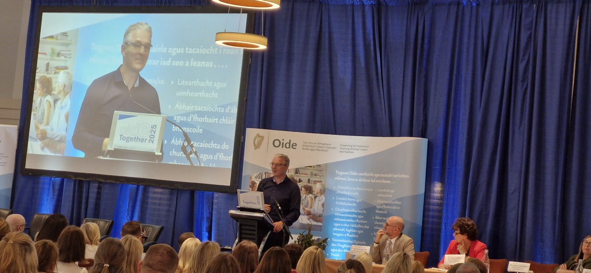 Oide Bunscoileanna (@oideprimgaeilge) on Twitter photo Ba mhór an phribhléid a bheith ag éisteacht leis an gcur i láthair spreagúil a thug Iarlaith Ó Broin, Uachtarán CLG inniu ag Imeacht Foghlama Gairmiúla Oide <a href="/oide_Ireland/">Oide Schools' Support Service, Ireland</a> Ba mhór an phribhléid a bheith ag éisteacht leis an gcur i láthair spreagúil a thug Iarlaith Ó Broin, Uachtarán CLG inniu ag Imeacht Foghlama Gairmiúla Oide <a href="/oide_Ireland/">Oide Schools' Support Service, Ireland</a>
