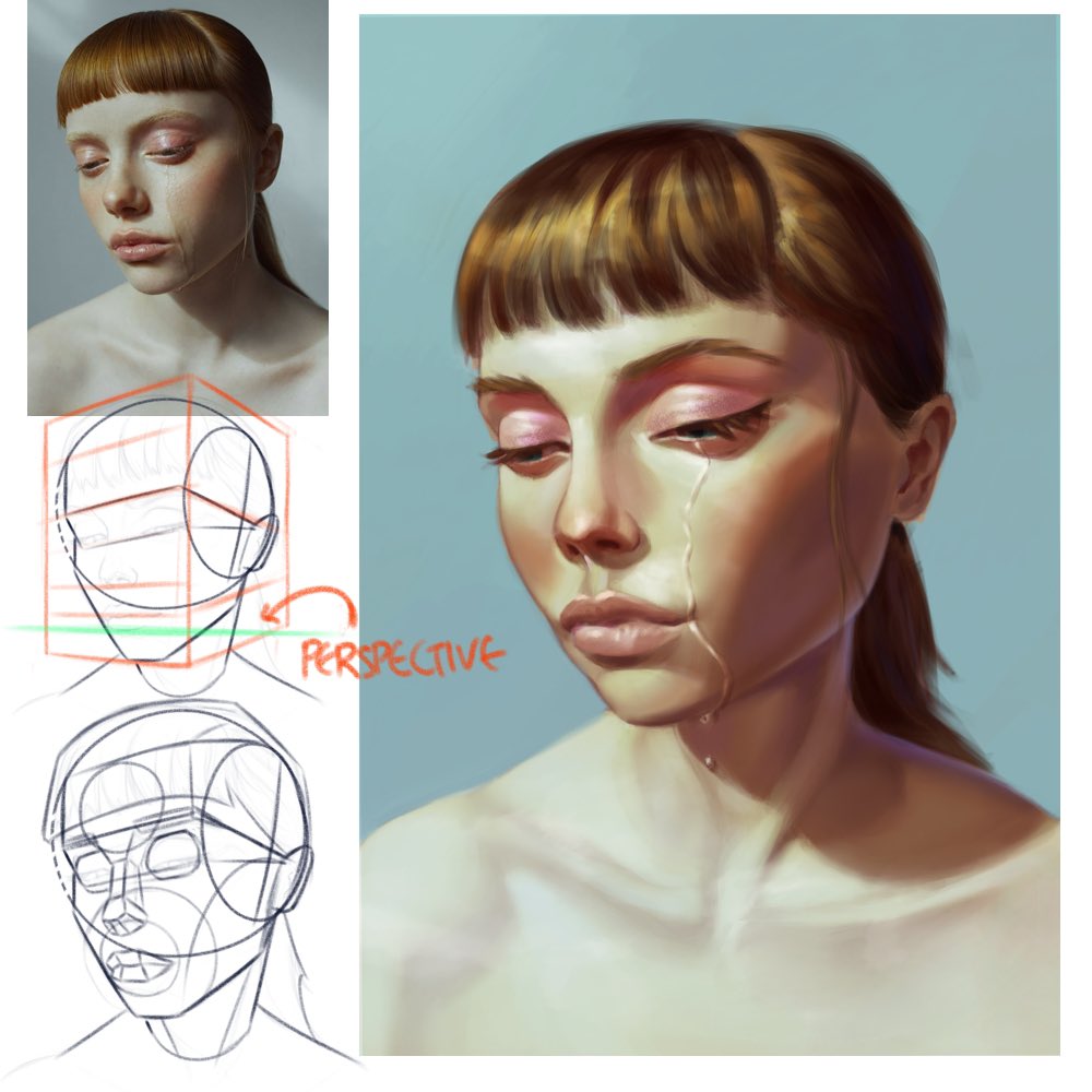 Another stylized portrait study