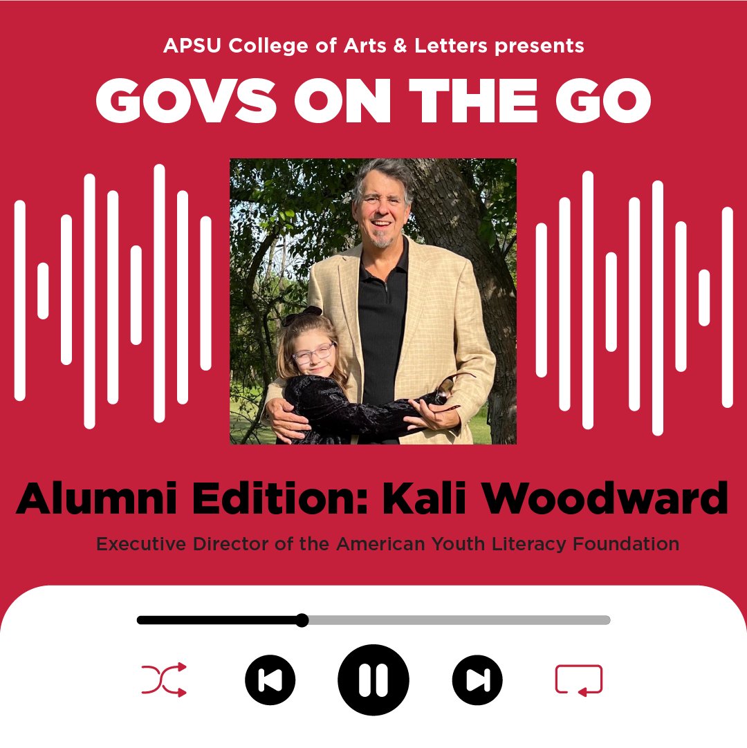 On this episode of Govs on the Go, we talk with Kali Woodward ('89), who majored in Spanish. He is the founder &amp; executive director of the American Youth Literacy Foundation - helping children across the nation learn to read through literacy programs!

🎙️: apsu.edu/coal/podcast