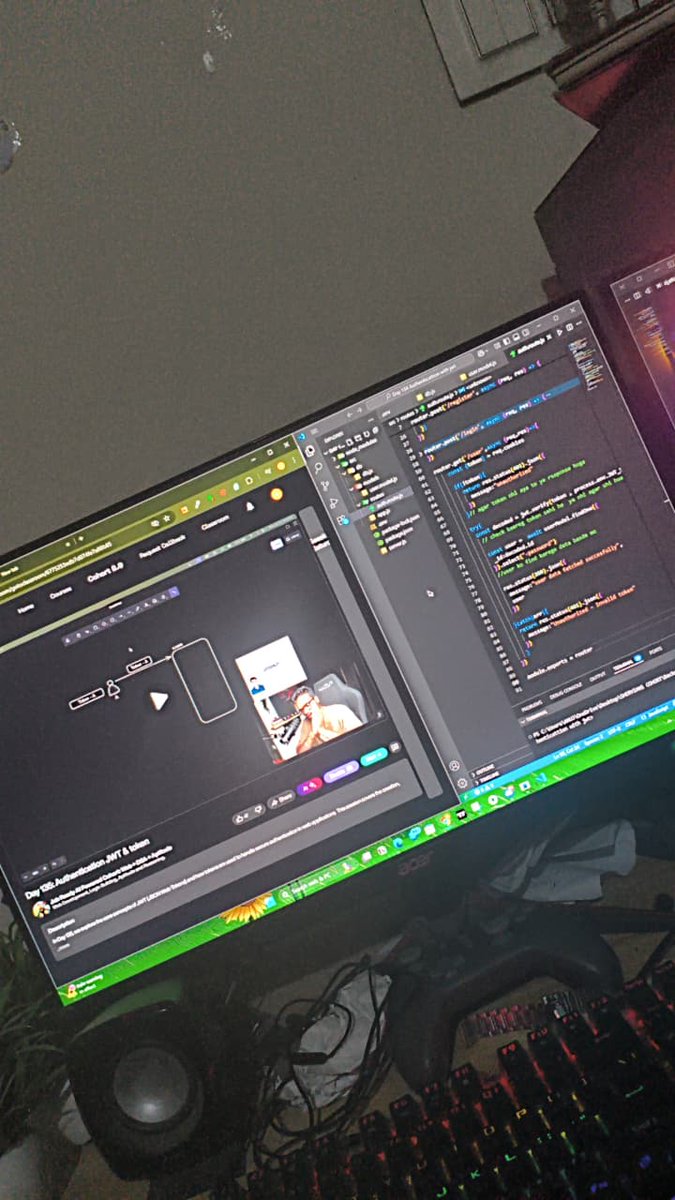 AnujKus33788991's tweet image. Day 9 &amp;amp; 10 ✅ of my #75DaysOfCode

Learned about JWT Authentication 🔒

JWT basics &amp;amp; secret key
Storing tokens in cookies 🍪
Creating tokens → jwt.sign()
Verifying tokens → jwt.verify() ✅

Security + Backend 🔥 = Real-world ready 🚀

#NodeJS #ExpressJS #JWT #BackendDev