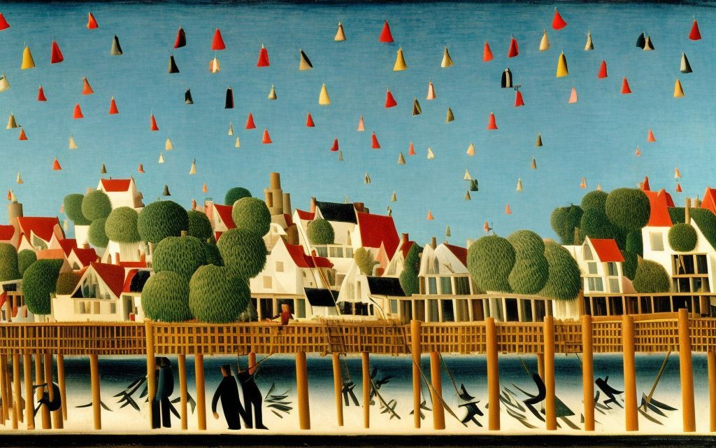 Zenobia : Invisible cities illustrated. Thin Cities. 2.
e-book amazon.co.uk/dp/B0CQ5MQW86
paperback amazon.co.uk/dp/B0CT4BXLSJ
The city of Zenobia, which has this remarkable feature: although located on dry ground, it rises on very high stilts.
citiesbycalvino.info