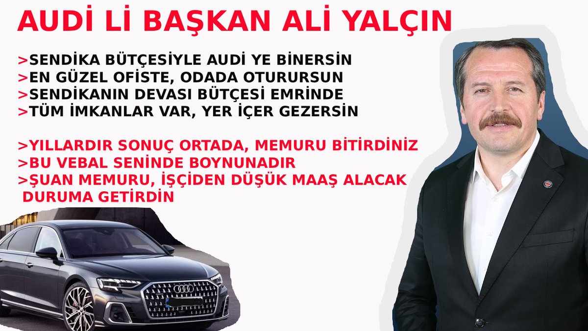 Coşkun Güneş (@gunes_coskun) on Twitter photo <a href="/_aliyalcin_/">Ali YALÇIN</a> Audili başkan kaç bin TL maaş alıyordu?? En son bordro yayınlayacaklardı ne oldu o iş??? <a href="/_aliyalcin_/">Ali YALÇIN</a> Audili başkan kaç bin TL maaş alıyordu?? En son bordro yayınlayacaklardı ne oldu o iş???