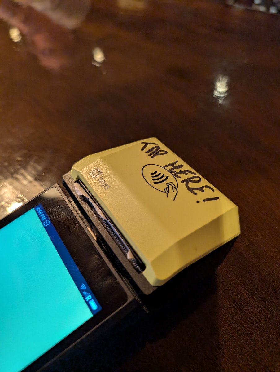 Because people need to be told when to tap?