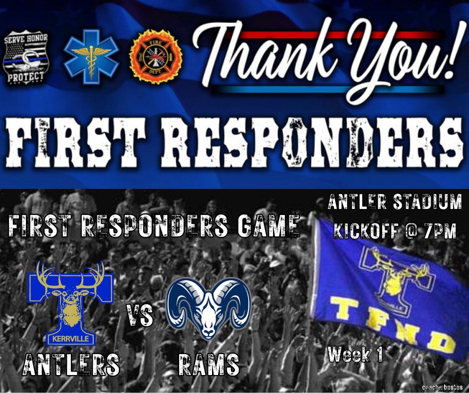 Curtis Neill (@coachneill) on Twitter photo This Friday night we are proud to honor our first responders. Thank you for your service, sacrifice, and dedication to our community!
#TFND
#KISDisHOMEtoME
<a href="/TFNDFootball/">Tivy Football</a> <a href="/TIVYHS/">Tivy HS</a>
<a href="/kerrvilleisd/">kerrvilleisd</a>
<a href="/Matt_Stepp817/">Matt Stepp</a> This Friday night we are proud to honor our first responders. Thank you for your service, sacrifice, and dedication to our community!
#TFND
#KISDisHOMEtoME
<a href="/TFNDFootball/">Tivy Football</a> <a href="/TIVYHS/">Tivy HS</a>
<a href="/kerrvilleisd/">kerrvilleisd</a>
<a href="/Matt_Stepp817/">Matt Stepp</a>