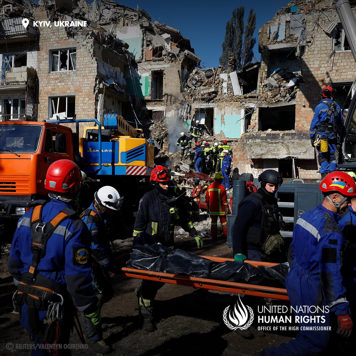 #Ukraine: At least 18 civilians, including 4 children, were killed, and 38 others, including 10 children, were injured during a ten-hour attack by the Russian Federation on Kyiv and other locations on the night of 27-28 August. The attack caused significant destruction and