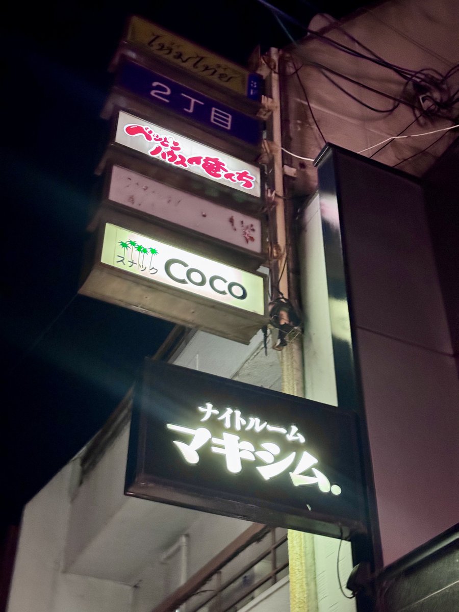 そしてなぜか場末の歓楽街を徘徊してた…