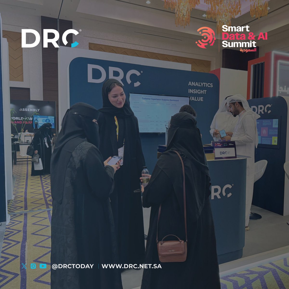 DRCTODAY's tweet image. نختتم اليوم مشاركتنا في Smart Data &amp;amp; AI Summit، سعدنا بكل من زارنا وتعرّف على حلولنا.💙
#SDAIS