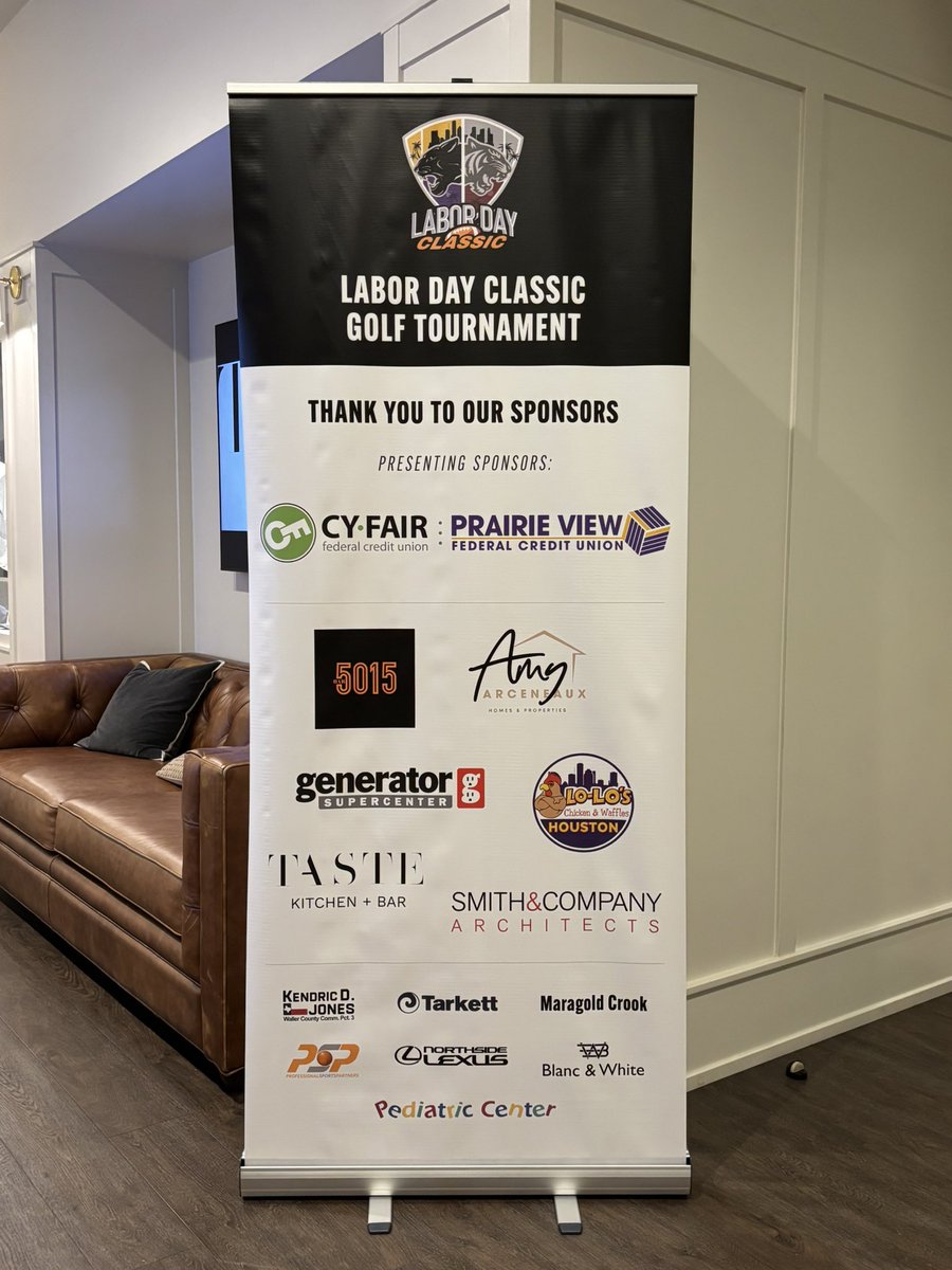 Panther Athletic Fund (@pvamu_paf) on Twitter photo ⛳️ Today is the day. The 2025 Labor Day Classic Golf Tournament presented by <a href="/CyFairFCU/">Cy-Fair FCU</a> / Prairie View Federal Credit Union.
Thank you to all our sponsors and golfers for your support and being CHAMPIONS of PVAMU Athletics! 💜 ⛳️ Today is the day. The 2025 Labor Day Classic Golf Tournament presented by <a href="/CyFairFCU/">Cy-Fair FCU</a> / Prairie View Federal Credit Union.
Thank you to all our sponsors and golfers for your support and being CHAMPIONS of PVAMU Athletics! 💜