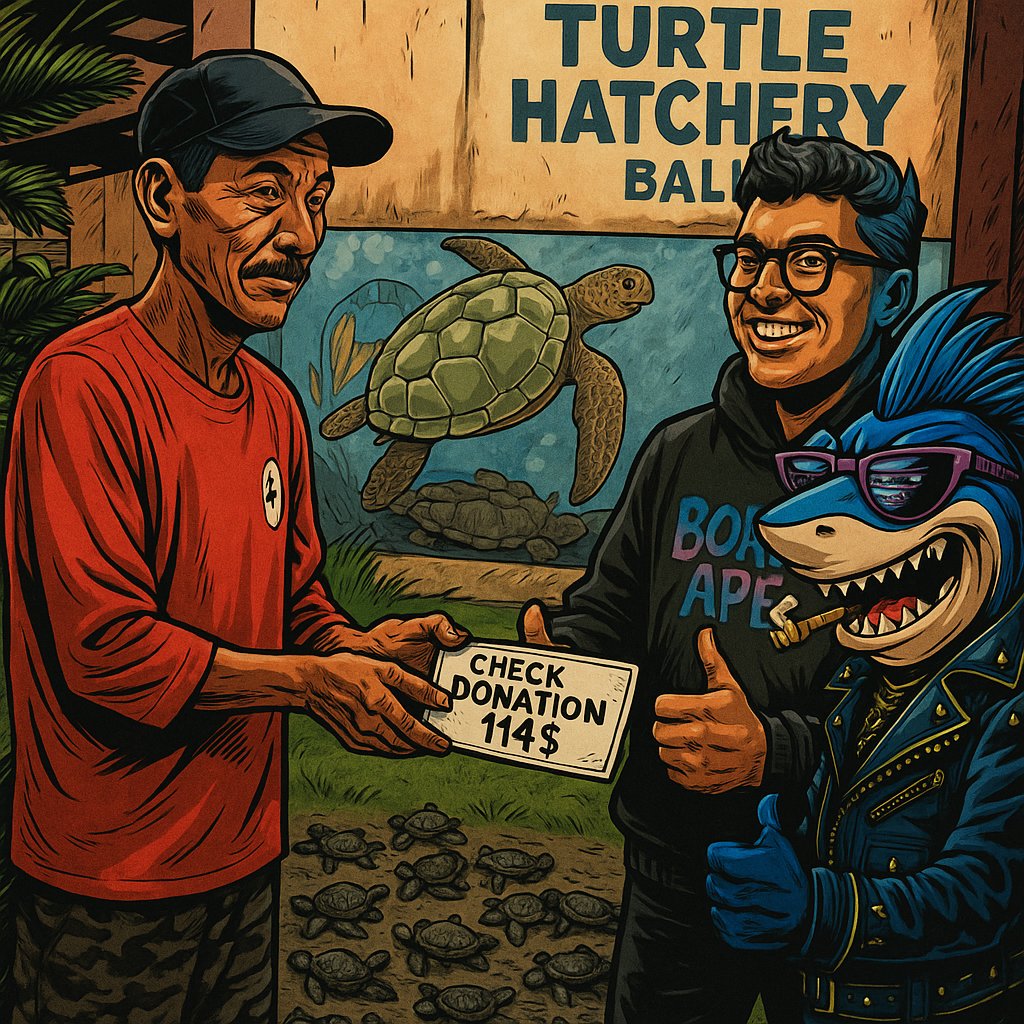 APAS_X_TRIBE's tweet image. We are still grateful for the success of the Donation Raffle 🙏🩵🩶
We made a donation of 114$ to Penyu Alun Utara. 
We will get updates when our Turtles  🐢 hatch 😍🥰

Thx to you all who have participated
We will continue this kind of charity events 🌊
&quot;🌊Water is life 🩵&quot;