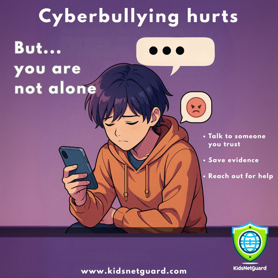 Ciberacoso duele. Pero no estás solo/a. Afecta a muchos jóvenes en Costa Rica. 

Si notas cambio de ánimo, aislamiento o bajo rendimiento: habla con calma, guarda evidencia y busca ayuda. 
Un mensaje puede cambiar todo. 

#Ciberacoso #kidsnetguard