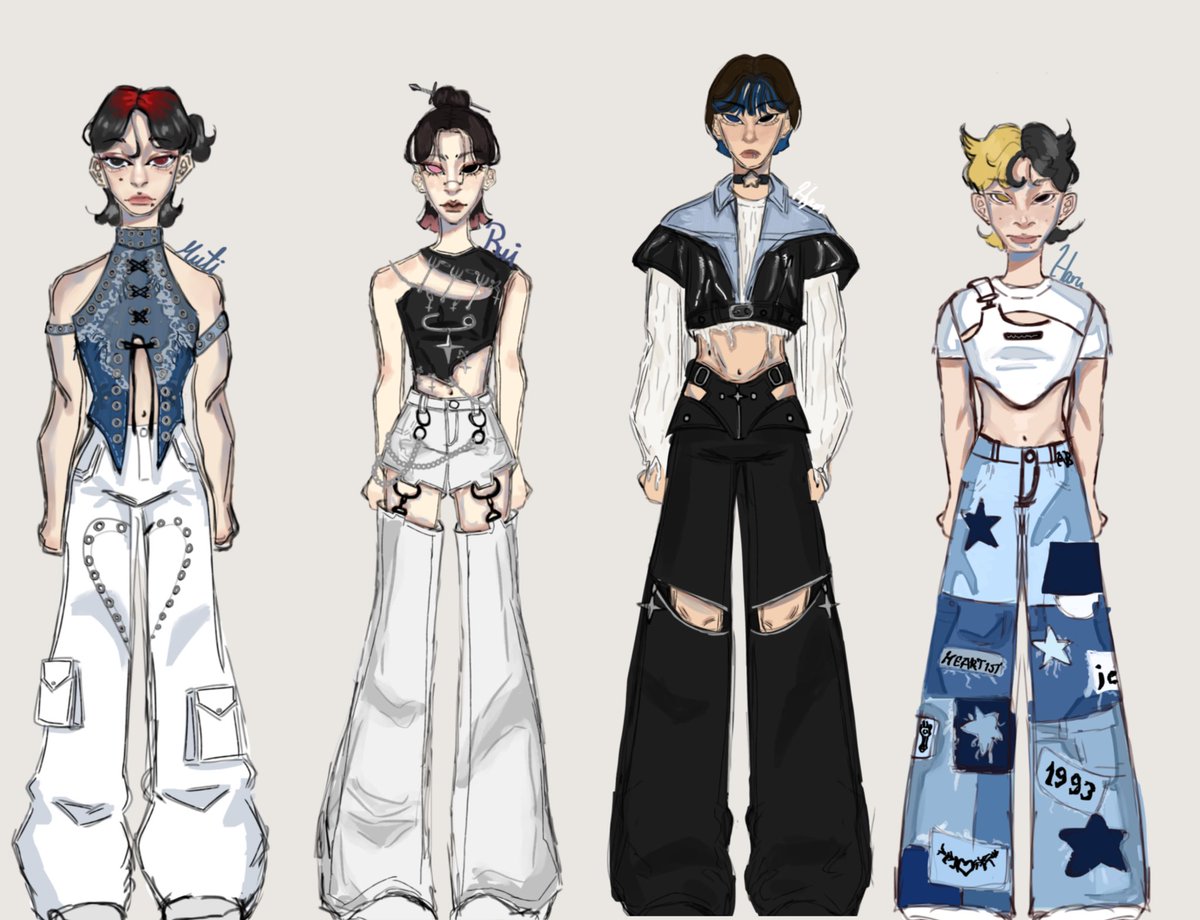 All the outfits put together!!
Now that I’m done with this project I feel like I have no purpose like wtf do I do now
