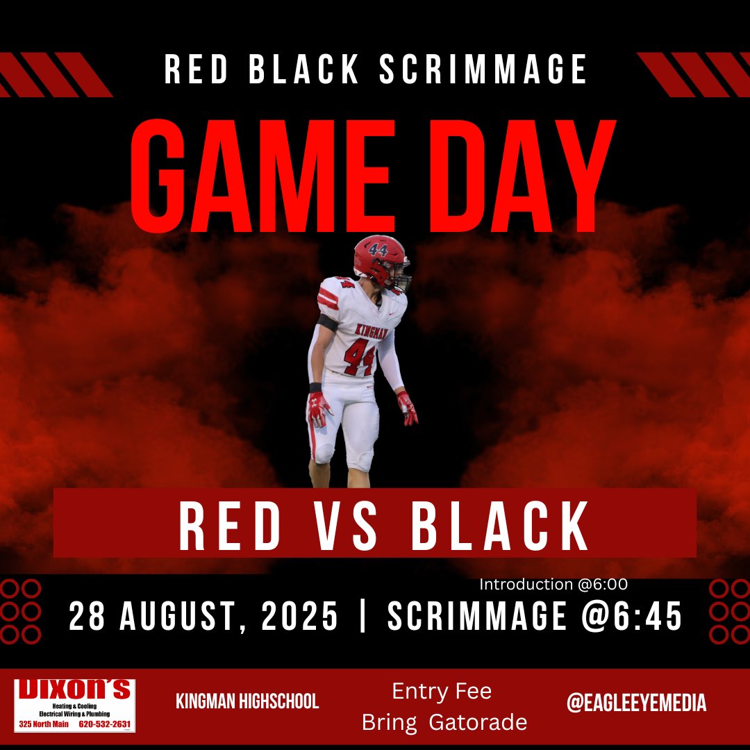 Football scrimmage this evening.