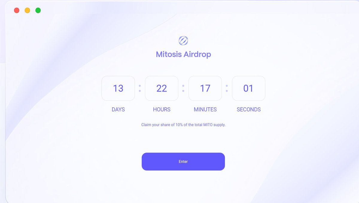 coinkritik's tweet image. #Mitosis $MITO #Airdrop'u Claim açıldı. Unutmadan claim edin. 👇
airdrop.mitosis.org