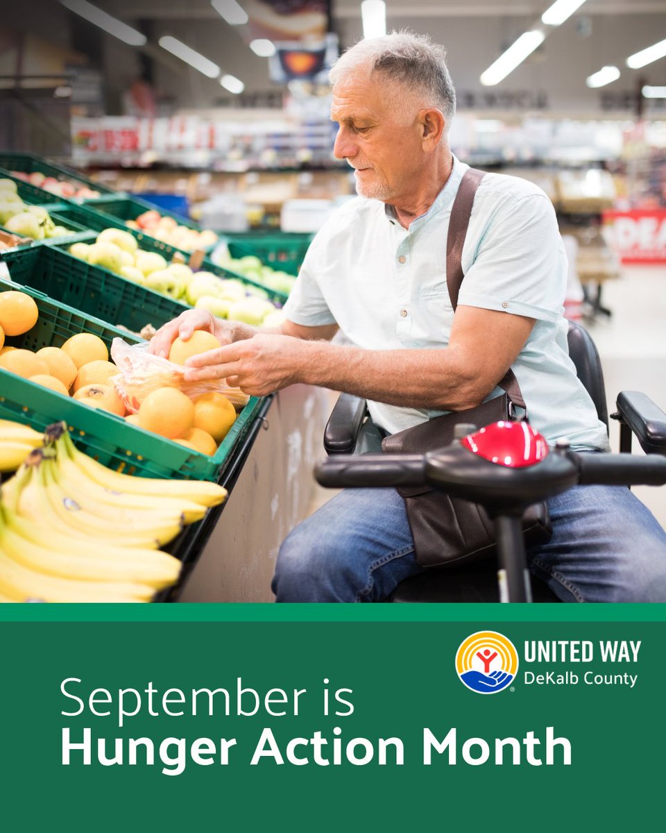 🥕 September is Hunger Action Month 🥕

Too many families in DeKalb County struggle to put food on the table. Together, we can change that. 
📌 Donate.
📌 Volunteer.
📌 Spread awareness.
Let’s build a healthy community. 
#HungerActionMonth #UnitedWayDeKalbCounty #UnitedIsTheWay