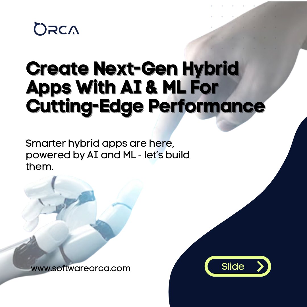 OrcaSoftUSA's tweet image. Transform your hybrid app with AI and ML for smarter, personalized, and more secure experiences. Let’s build the future of app development together! 

#generativeai #hybridappdevelopment #mobileappdevelopment #smarttech #nextgenapp #chatbot #aiandml