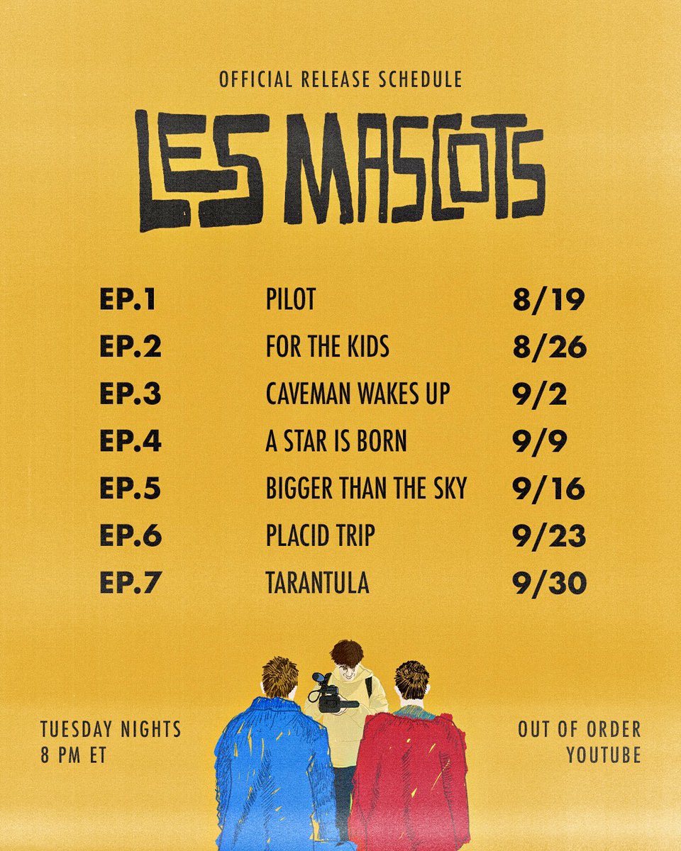 The Official Les Mascots Release Schedule 🗽