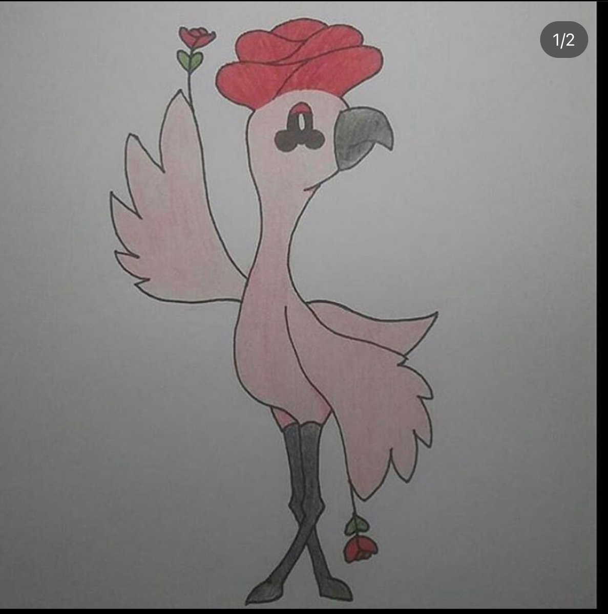 SpanRegion's tweet image. Flymingo the flamingo pokemon in the region mega evolves. 

Fairy/Flying &amp;gt; Fairy/Steel