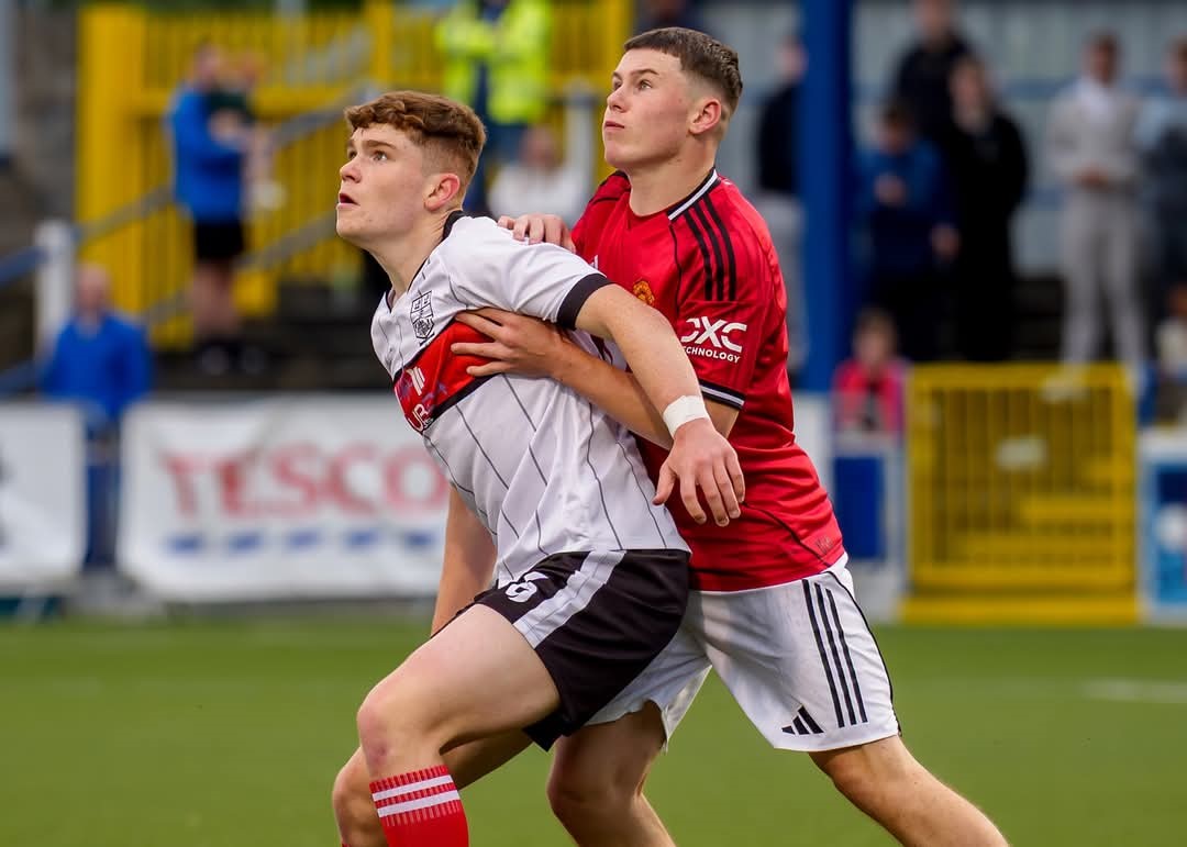 2025 Budget Energy SuperCupNI - Cameron won’t forget what he did this summer!
Representing Co. Down’s Boys Premier in this prestigious youth tournament, Yr. 12 footballer, Cameron collected a Man of the Match award and made it to the semi-final v. Man U.