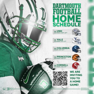 Thank you <a href="/DartmouthFTBL/">Dartmouth Football</a> for the invite!