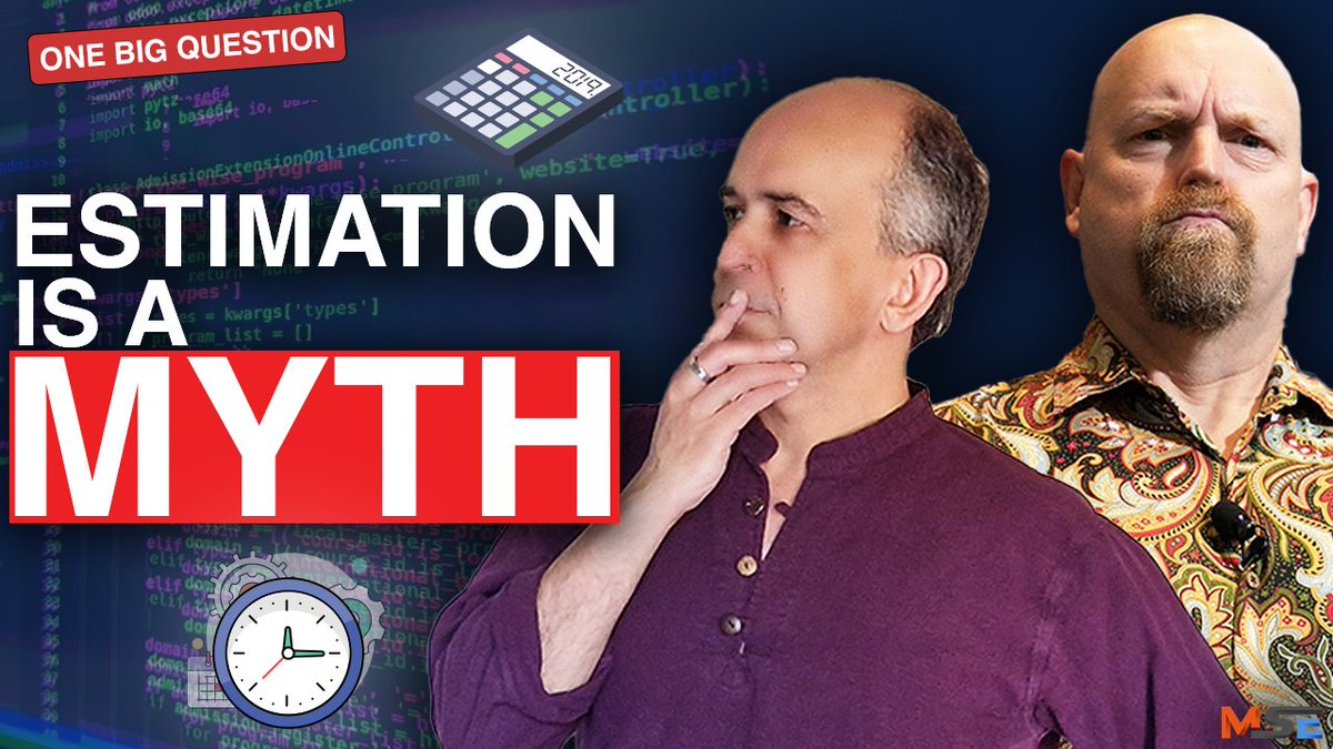 Can We Fix Software Engineering Estimation? | <a href="/KevlinHenney/">Kevlin Henney</a> &amp; <a href="/KentBeck/">Kent Beck 🌻</a> 

📽️ AVAILABLE NOW

Watch HERE ➡️ youtu.be/aTpnGG6e0yY