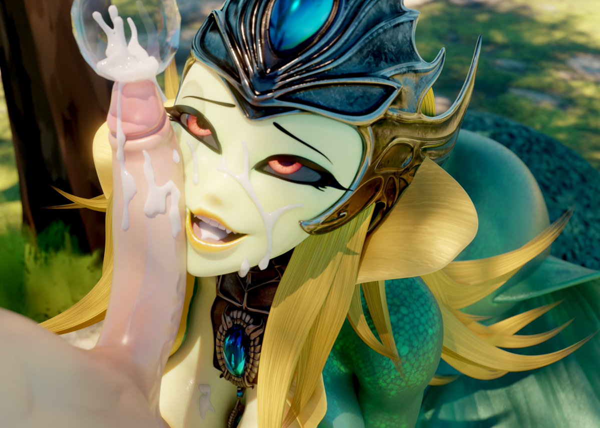 ” You promised if I sucked your dick you'd give me a moonstone! Where is it? ”

     She says, her face coated in a thick layer of cum.
