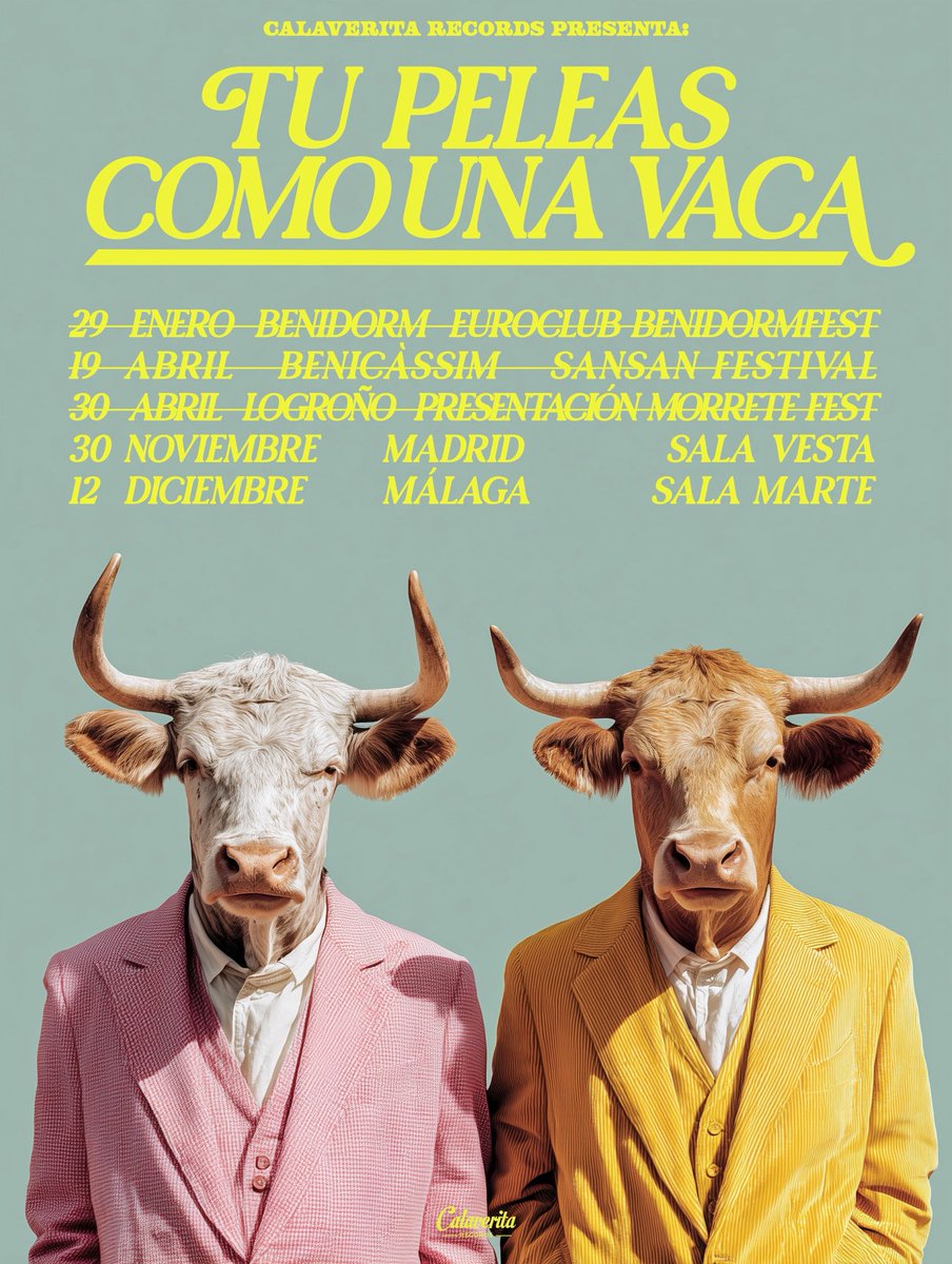 Estamos muy felices de anunciar nuevas fechas presentando nuestro próximo disco (que sale en septiembre de la mano de <a href="/CalaveritaRcrds/">Calaverita Records</a>)!!!