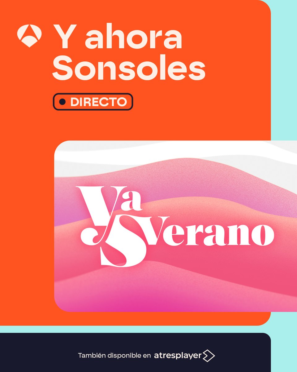 YAhoraSonsoles's tweet image. 😎 En #YASVerano tenemos... 

...la mejor receta para este calor. 🍉

🍹 Comenta con #YAS28Ago. 

Directo ▶️ atresplayer.com/directos/anten…