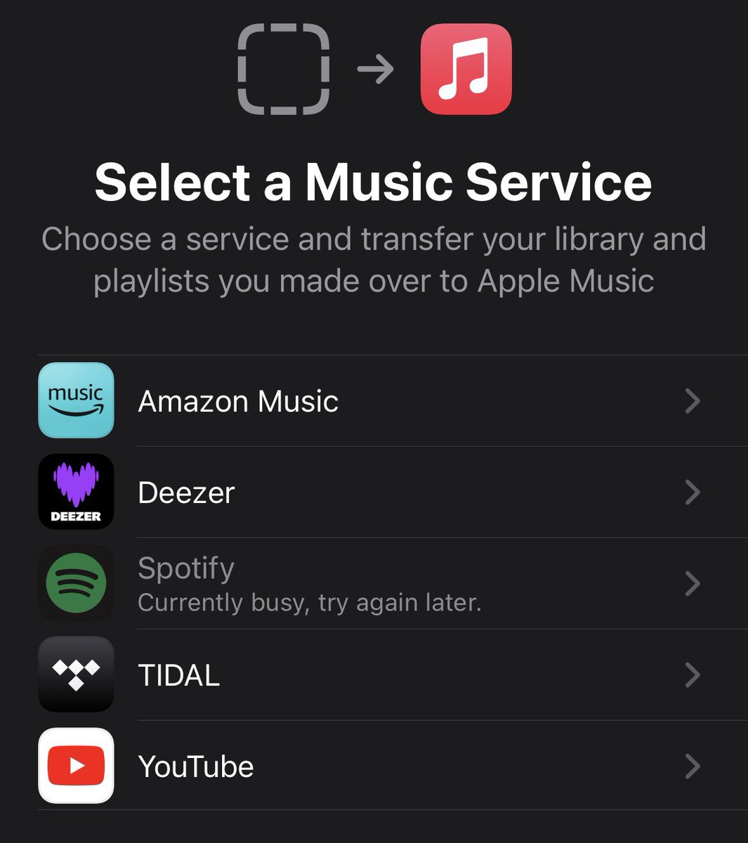 is spotify up to some API shenanigans or is songshift dealing with capacity issues?