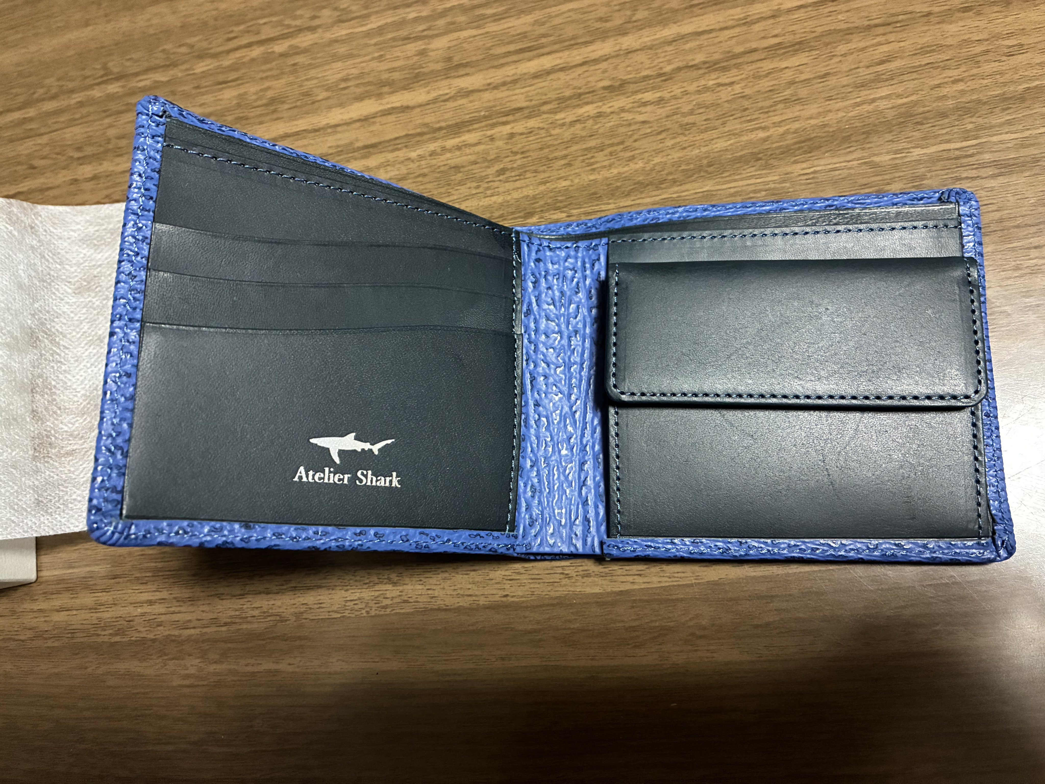 長財布　アトリエシャーク　赤 サメレザー サメ革 L字ファスナー 長財布 – atelier-shark