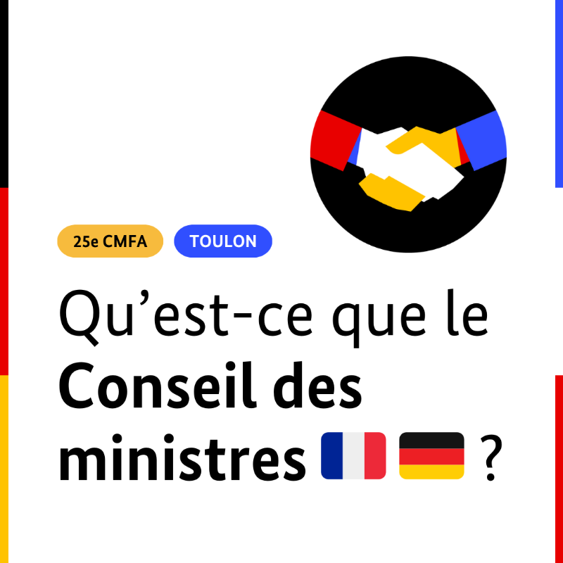 AllemagneDiplo's tweet photo. 🇫🇷🇩🇪 Le 25e Conseil des ministres franco-allemand s'ouvrira demain à Toulon. De quoi s’agit-il ? 👇 #CMFA