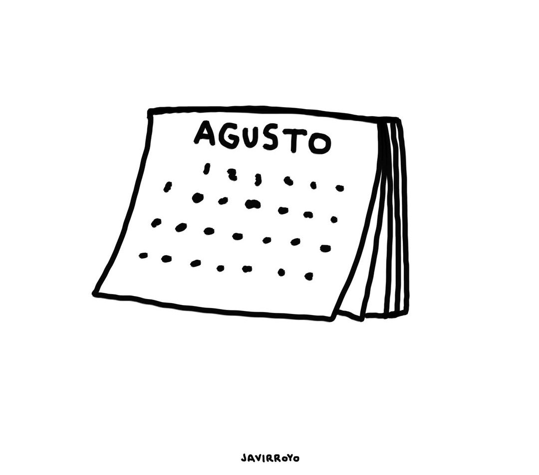 La expresión «a gusto», que significa ‘cómodamente’ y ‘a placer, sin embarazo ni impedimento alguno’, se escribe en dos palabras y no en una sola, *«agusto»: «¡Qué a gusto estamos en agosto!». ☺️