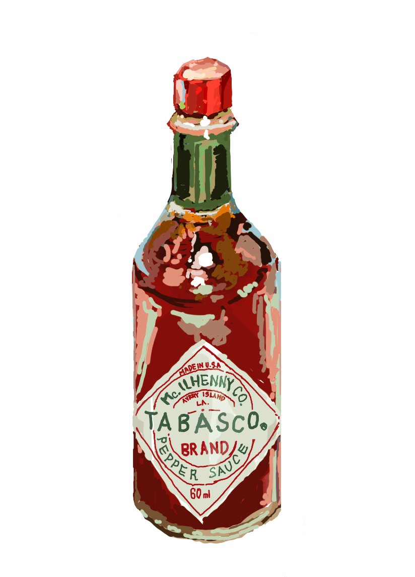 タバスコ置いておきますね