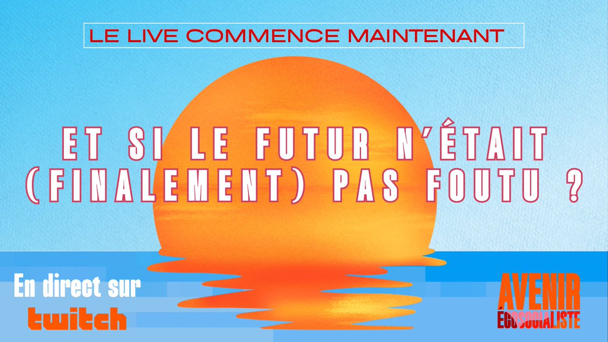 C'est parti pour le live !  

twitch.tv/avenirecosocia…

<a href="/partisocialiste/">Parti socialiste</a> <a href="/lesJeunesSoc/">Les Jeunes Socialistes</a>