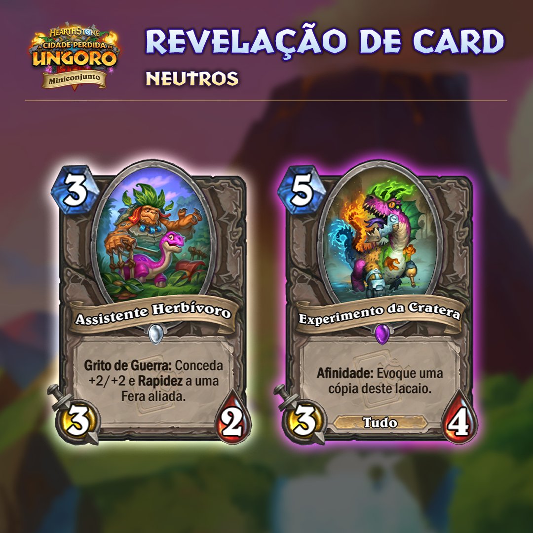 🚨 Dois Neutros acabam de chegar 🚨

💪 Conceda bônus a uma fera com o Assistente Herbívoro
🧬 Veja em dobro com o Experimento da Cratera

#DiadoRenascimento